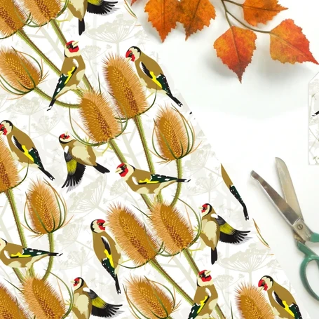 British Birds - Goldfinch Gift Wrap