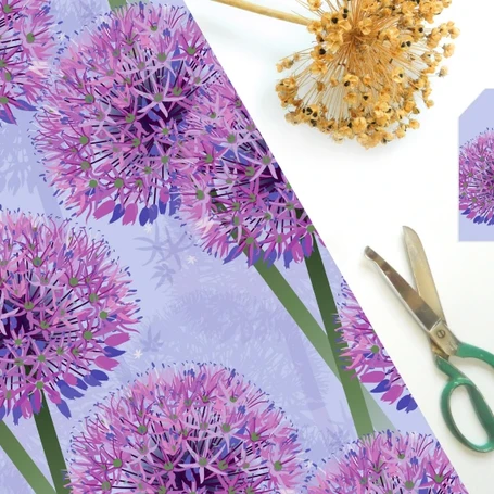 Allium Range - Purple Allium Gift Wrap